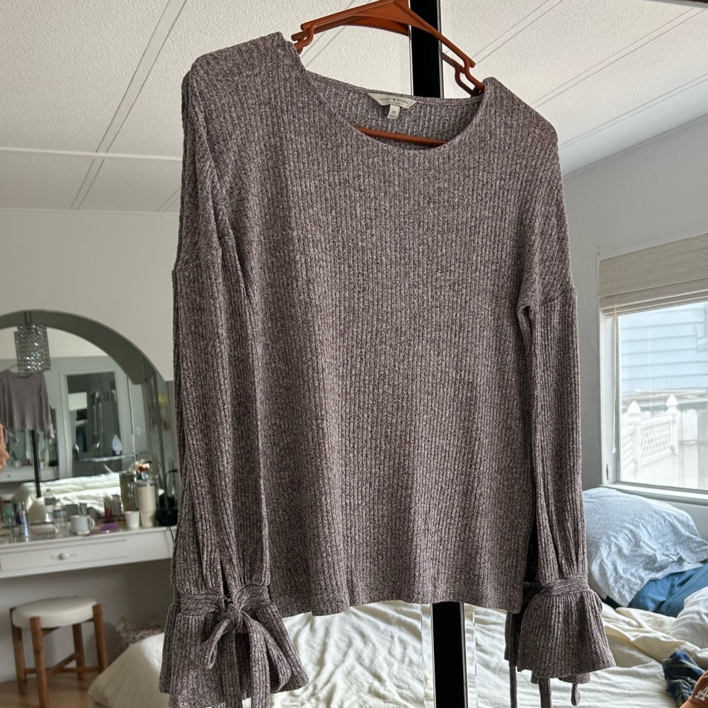 Lucky Brand Sweater bow tie arms